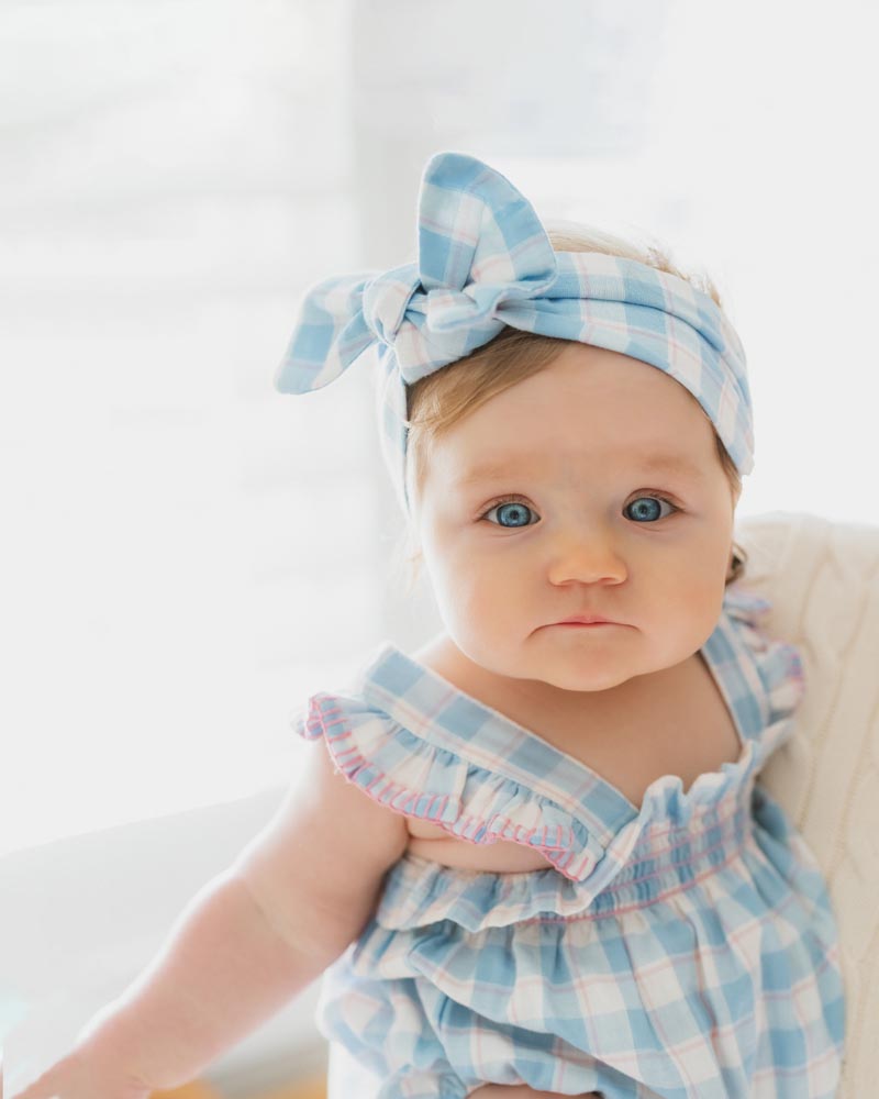 BONNIE CHECK ORGANIC HEADBAND