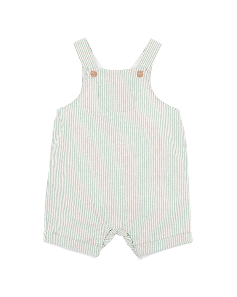 ROMAN GREEN STRIPE OVERALLS