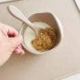 Load image into Gallery viewer, Mini & Me Wave Bowl & Spoon Almond
