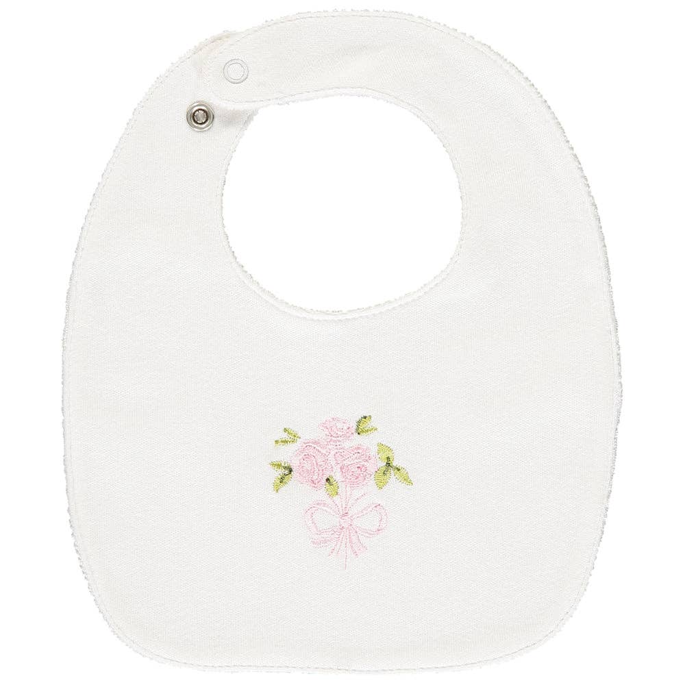 Tilda Pink Floral Print Bib Gift Set