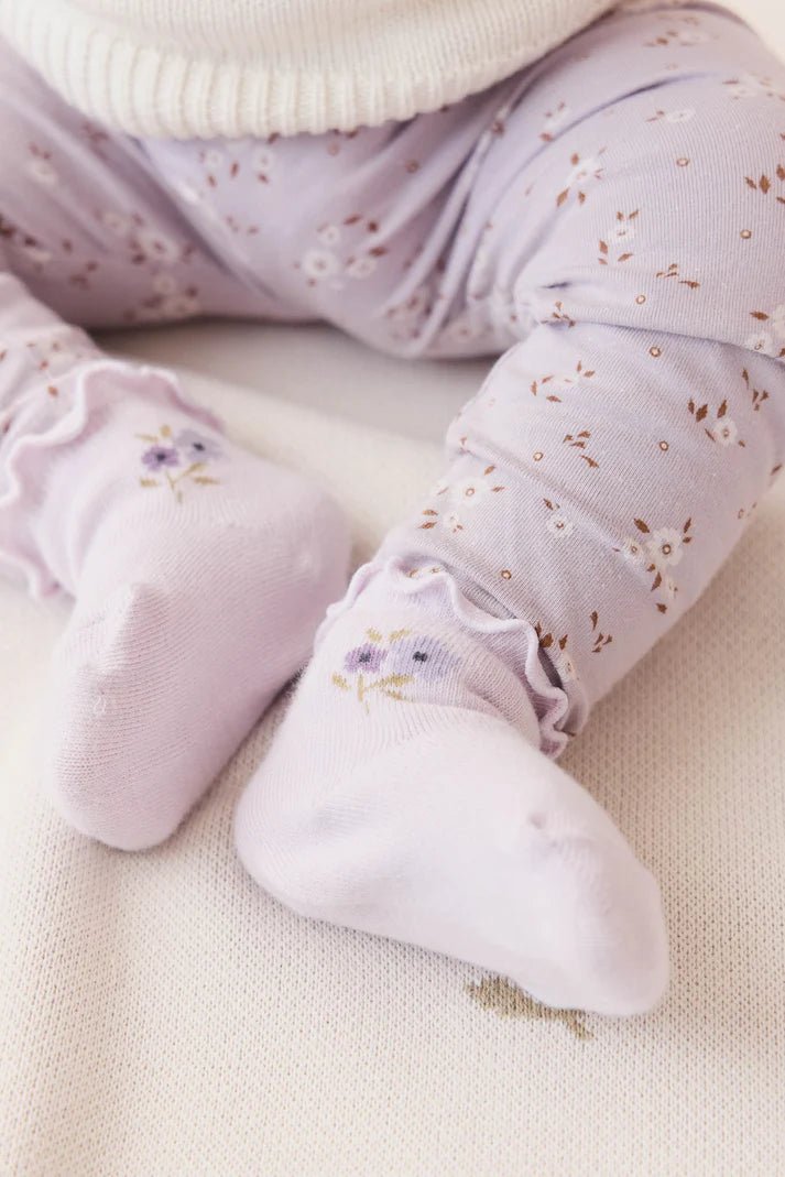 Alison Sock - Dusky Lavender Posie Fields - Mimi et Lion