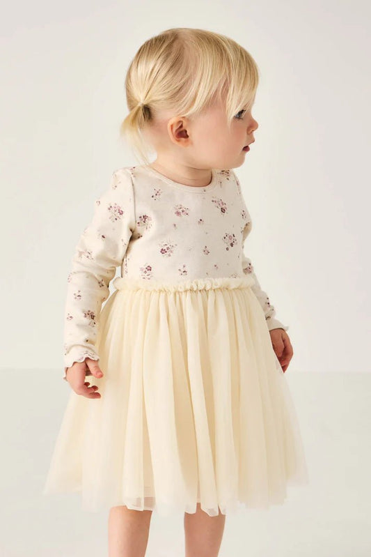 Anna Tulle Dress - Lauren Floral Tofu - Mimi et Lion