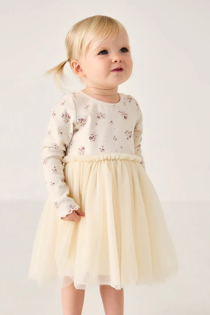 Anna Tulle Dress - Lauren Floral Tofu - Mimi et Lion