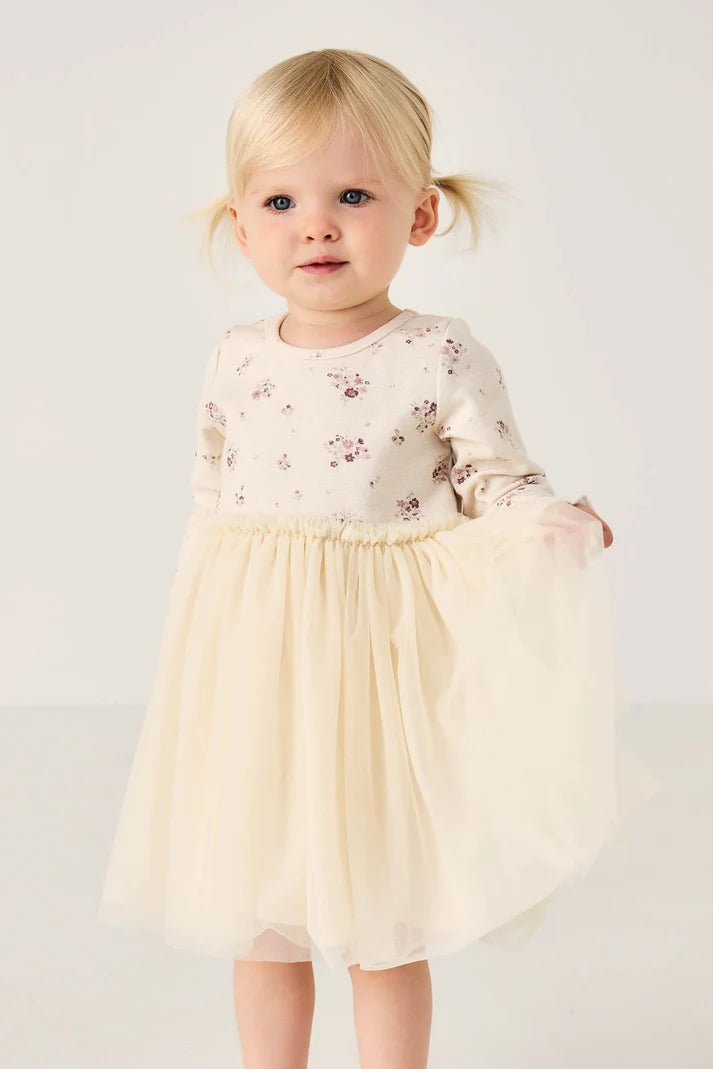 Anna Tulle Dress - Lauren Floral Tofu - Mimi et Lion