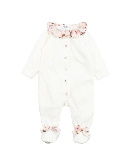 AUBREY VELOUR LS ONESIE - Mimi et Lion