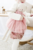 Load image into Gallery viewer, Aurelie Linen Cat Doll 48cm Blush - Mimi et Lion
