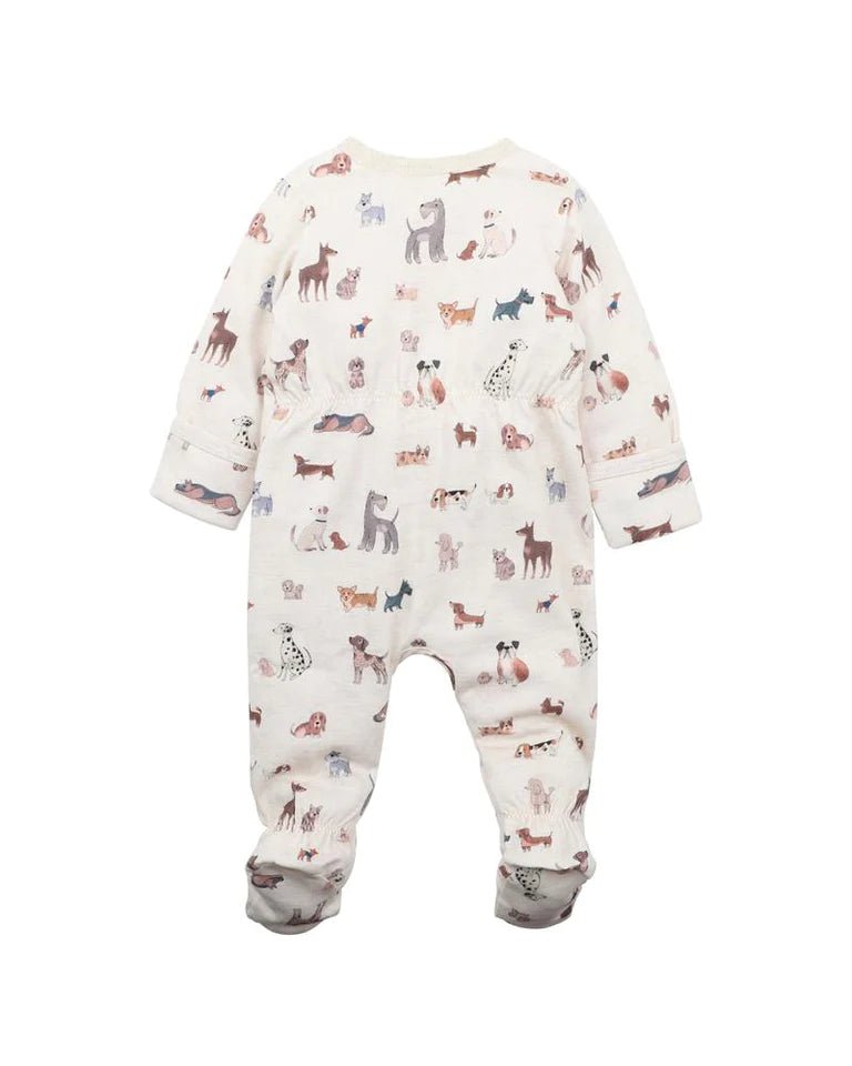 AUSTIN PRINT LS ZIP ONESIE - Mimi et Lion