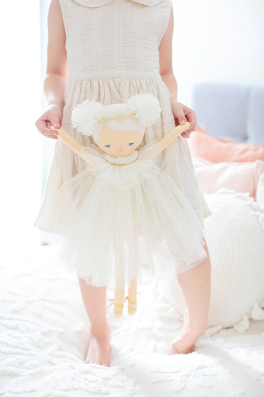 Ava Angel Doll 48cm Ivory Gold - Mimi et Lion