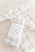 Load image into Gallery viewer, Cotton & Bamboo Swaddle - Gingham
