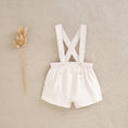 Load image into Gallery viewer, Baby boy's shorts with beige straps - Mimi et Lion
