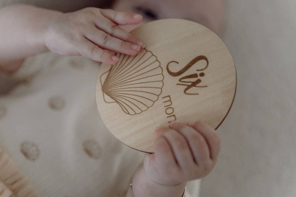 Baby Milestone Discs - Seashell - Mimi et Lion