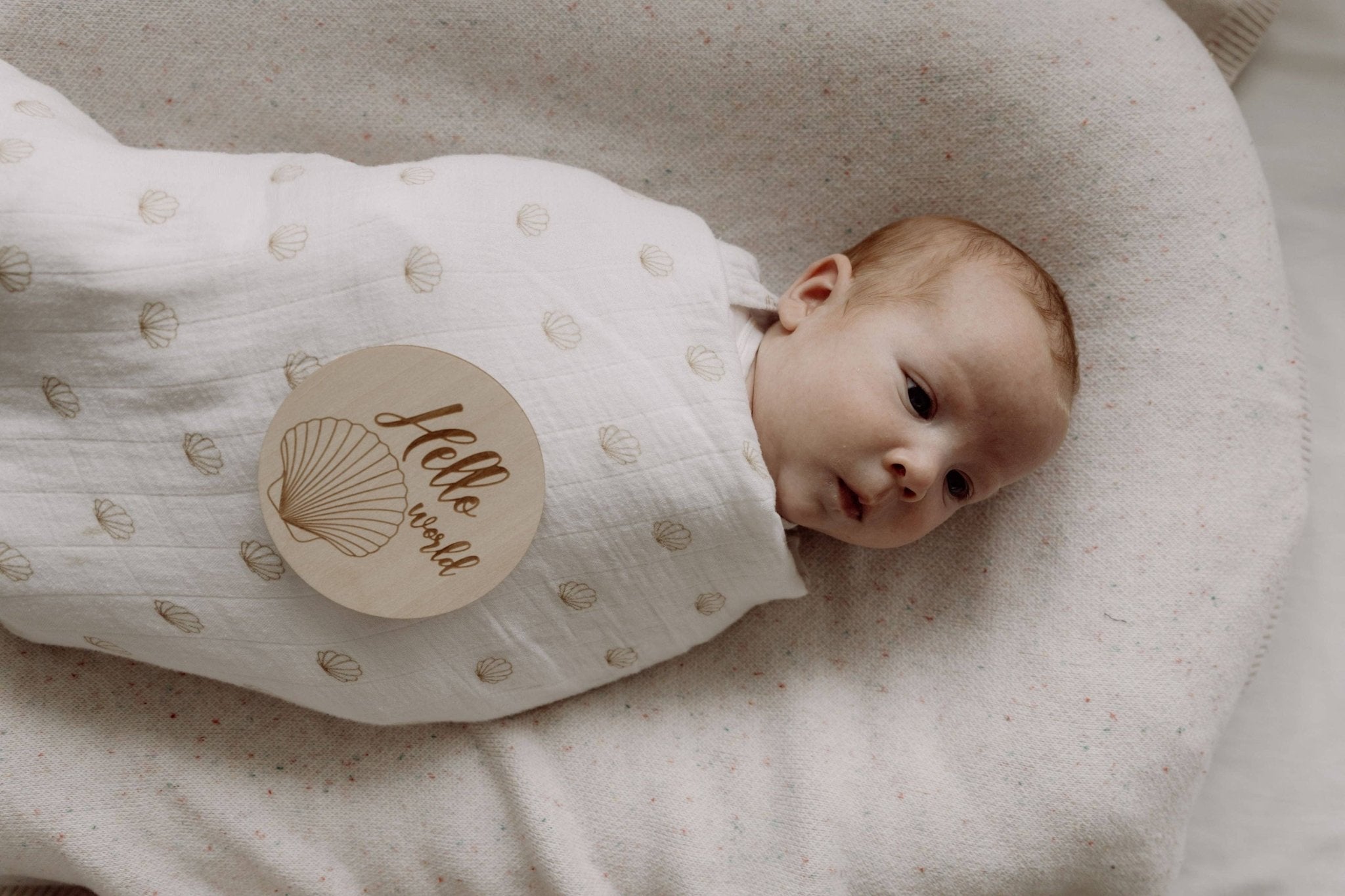 Baby Milestone Discs - Seashell - Mimi et Lion