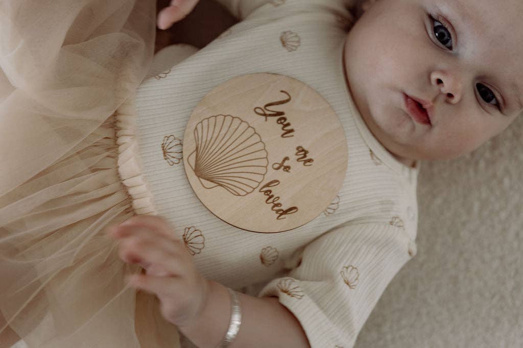 Baby Milestone Discs - Seashell - Mimi et Lion