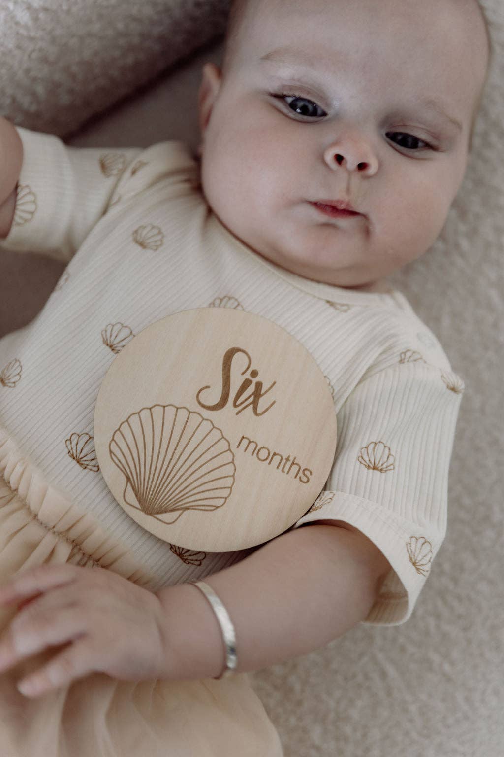 Baby Milestone Discs - Seashell - Mimi et Lion