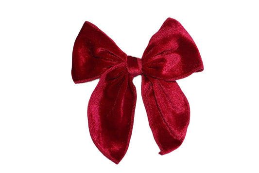 Betty Bow Hair Clip - Maroon - Mimi et Lion