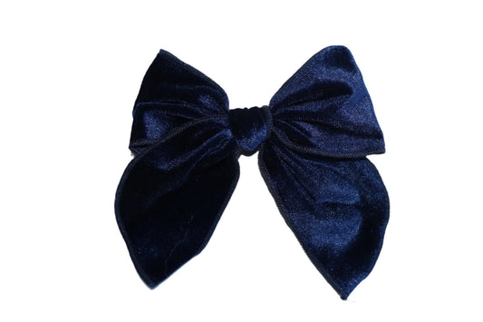 Betty Bow Hair Clip - Sapphire - Mimi et Lion