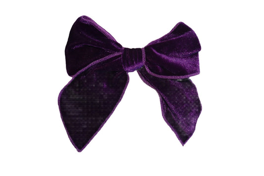 Betty Bow Hair Clip - Violet - Mimi et Lion
