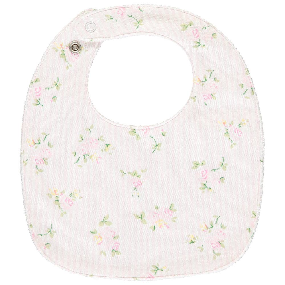 Tilda Pink Floral Print Bib Gift Set