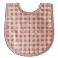 Load image into Gallery viewer, Bib Linen Check Rose - Mimi et Lion
