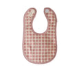 Load image into Gallery viewer, Bib Linen Check Rose - Mimi et Lion
