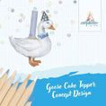 Load image into Gallery viewer, Blue Goose Cake Topper - Mimi et Lion

