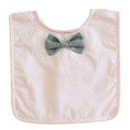 Load image into Gallery viewer, Bow Tie Bib Grey Red - Mimi et Lion
