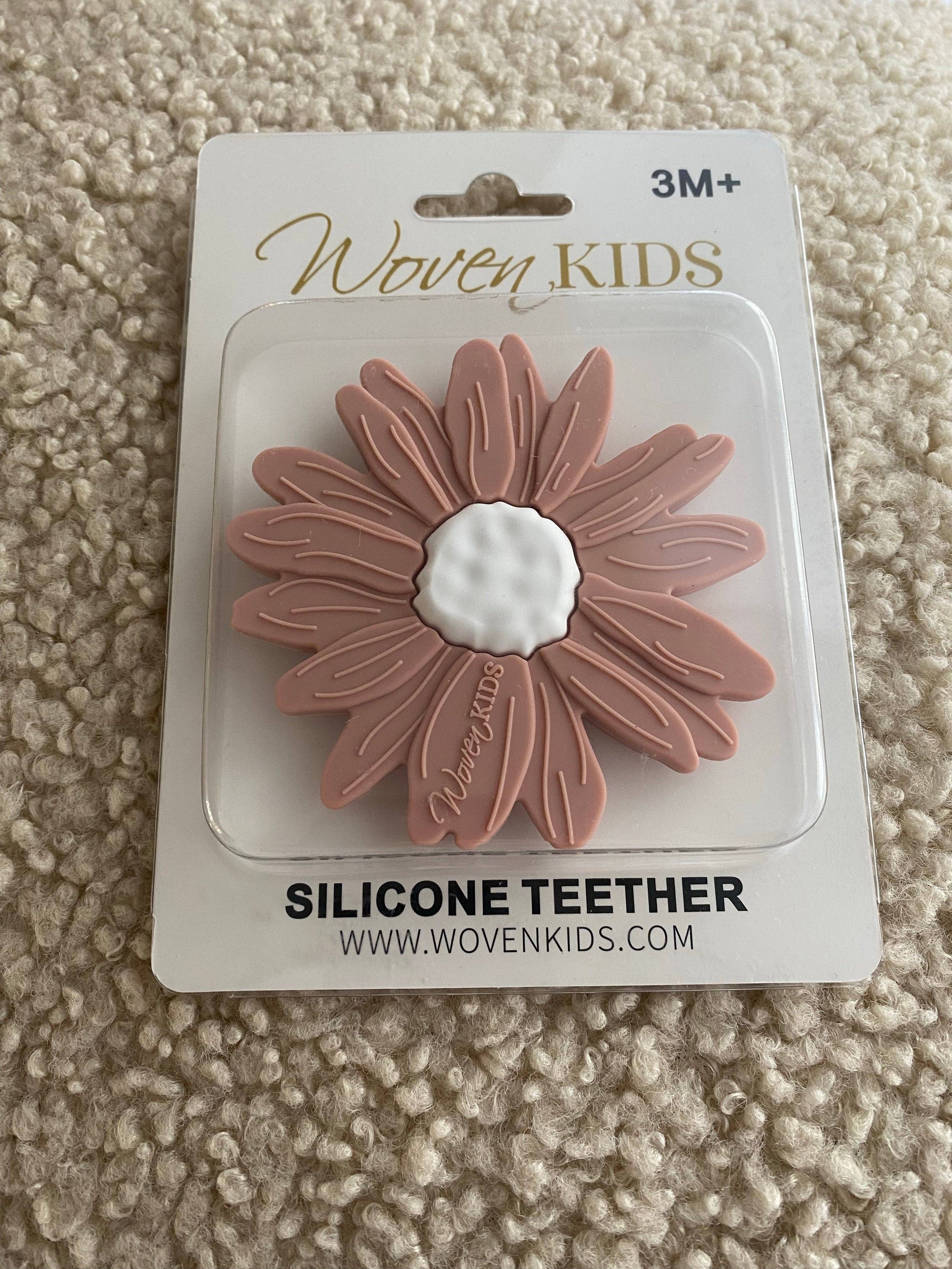 Silicone Teether - Blush Daisy