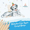 Load image into Gallery viewer, Dalmatian Cake Topper
