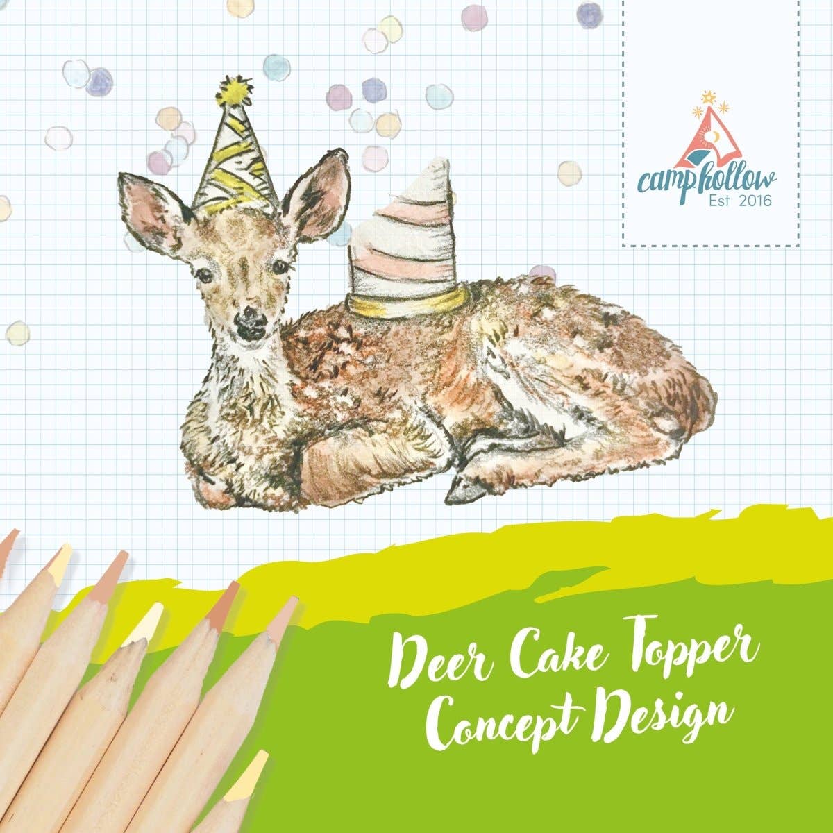 Deer Cake Topper - Mimi et Lion