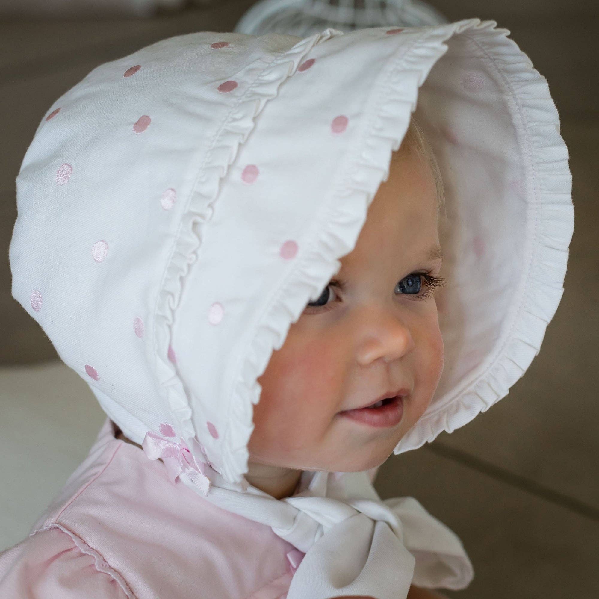 Waiva Baby Girls Cotton Bonnet