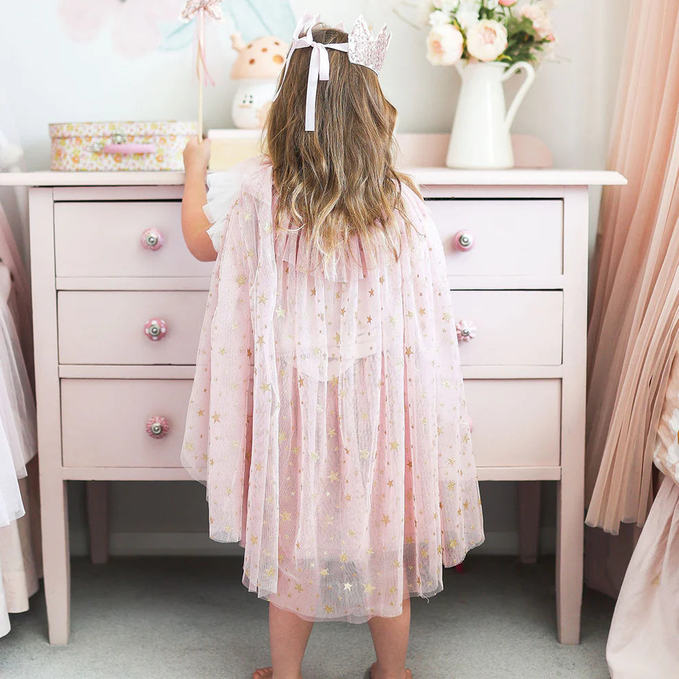 Tulle Star Cape Blush