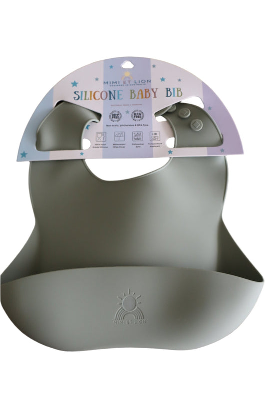 Ivy Green - Silicone Bib by Mimi et Lion - Mimi et Lion