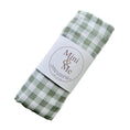 Load image into Gallery viewer, Mini & Me Bamboo Muslin Wrap Forest Gingham - Mimi et Lion
