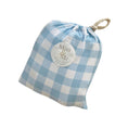 Load image into Gallery viewer, Mini & Me Organic Cotton Fitted Cot Sheet Blue Gingham - Mimi et Lion
