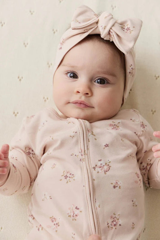 Organic Cotton Frankie Onepiece - Petite Fleur Soft Peony - Mimi et Lion