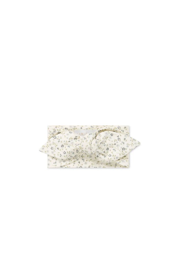 Organic Cotton Headband - Dainty Egret Blues - Mimi et Lion