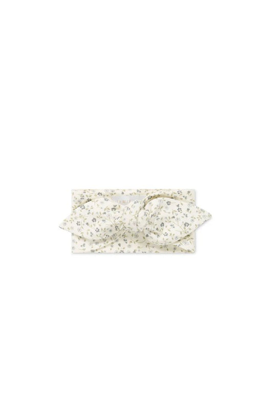 Organic Cotton Headband - Dainty Egret Blues - Mimi et Lion