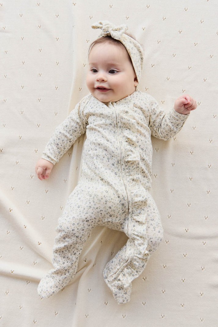 Organic Cotton Melanie Onepiece - Dainty Egret Blues - Mimi et Lion