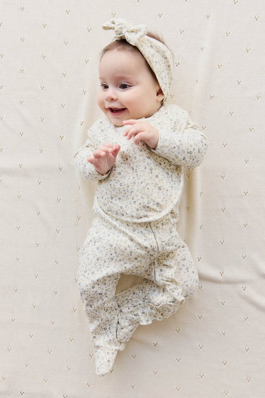 Organic Cotton Melanie Onepiece - Dainty Egret Blues - Mimi et Lion