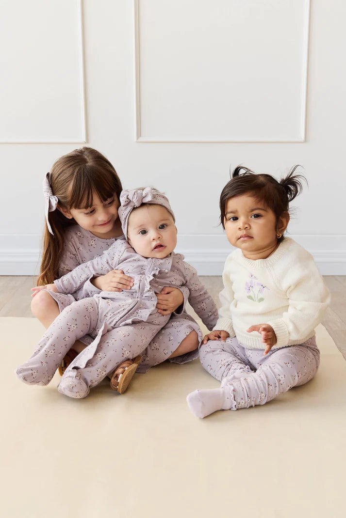 Organic Cotton Melanie Onepiece - Lulu Bloom Iris - Mimi et Lion