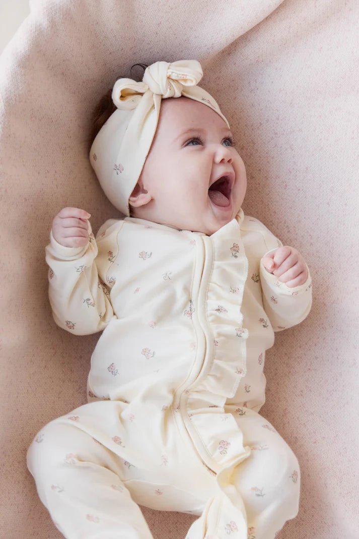 Organic Cotton Melanie Onepiece - Meredith Egret - Mimi et Lion