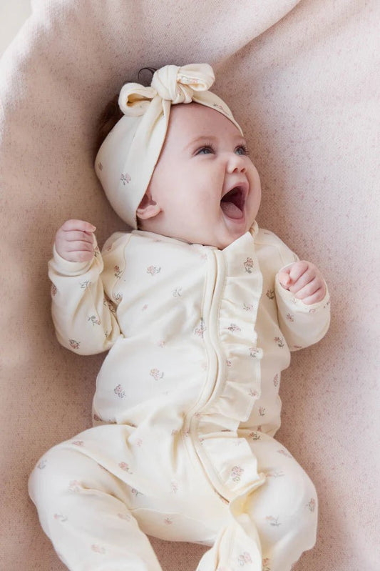 Organic Cotton Melanie Onepiece - Meredith Egret - Mimi et Lion