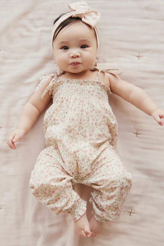 Organic Cotton Summer Playsuit - Fifi Floral - Mimi et Lion