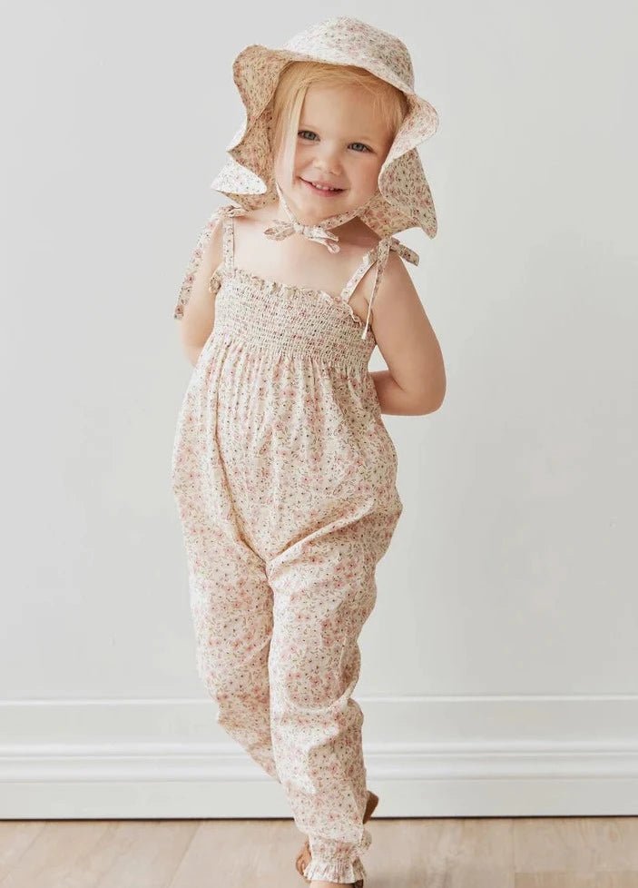 Organic Cotton Summer Playsuit - Fifi Floral - Mimi et Lion