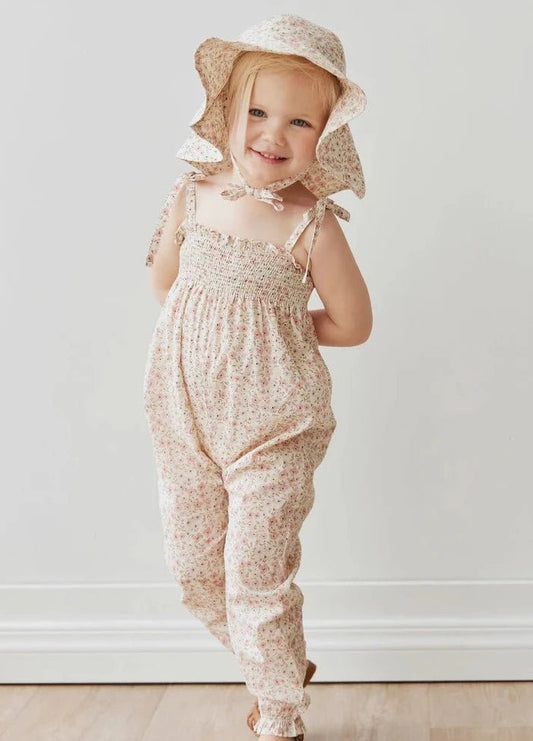 Organic Cotton Summer Playsuit - Fifi Floral - Mimi et Lion