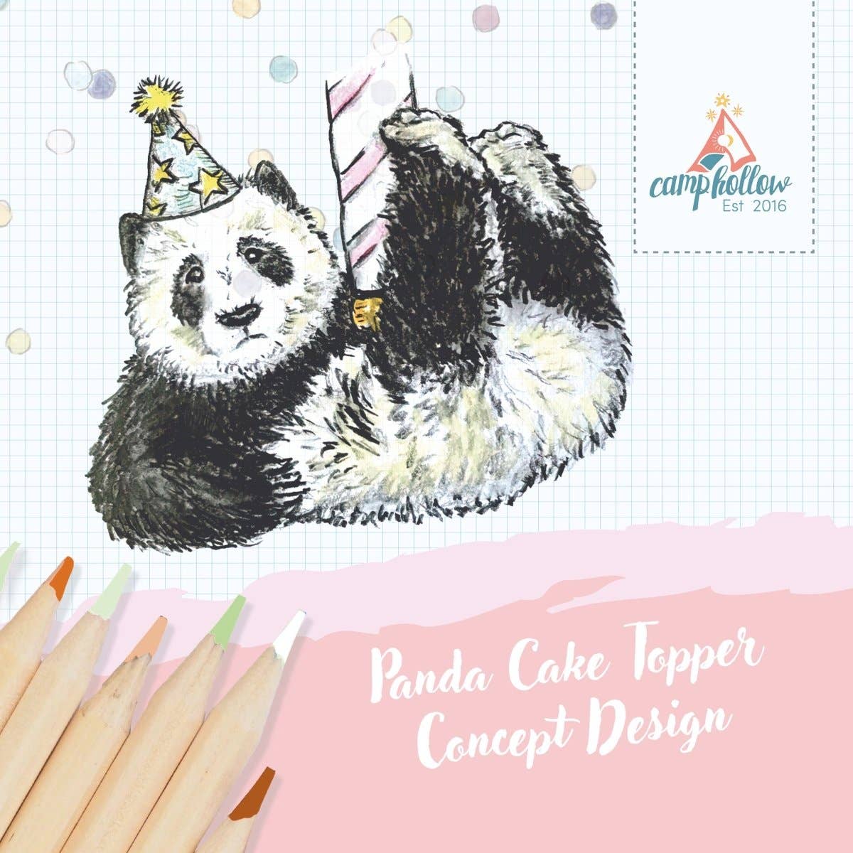 Panda Cake Topper - Mimi et Lion