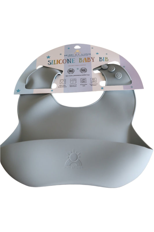 Stormy Blue - Silicone Bib by Mimi et Lion - Mimi et Lion