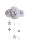 Load image into Gallery viewer, Tulle Cloud Mobile - Mist & Silver - Mimi et Lion
