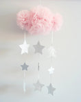 Load image into Gallery viewer, Tulle Cloud Mobile - Pale Pink & Silver - Mimi et Lion
