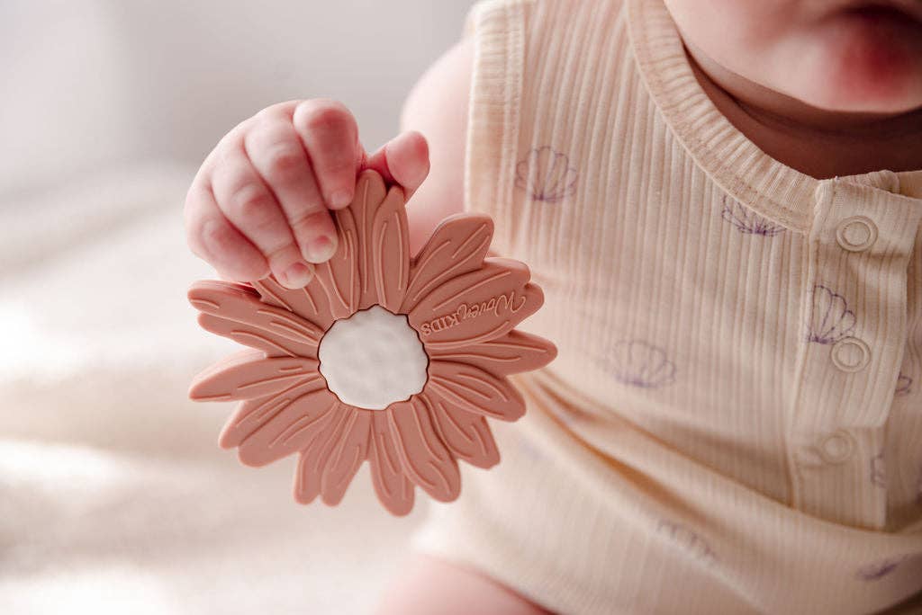 Silicone Teether - Blush Daisy